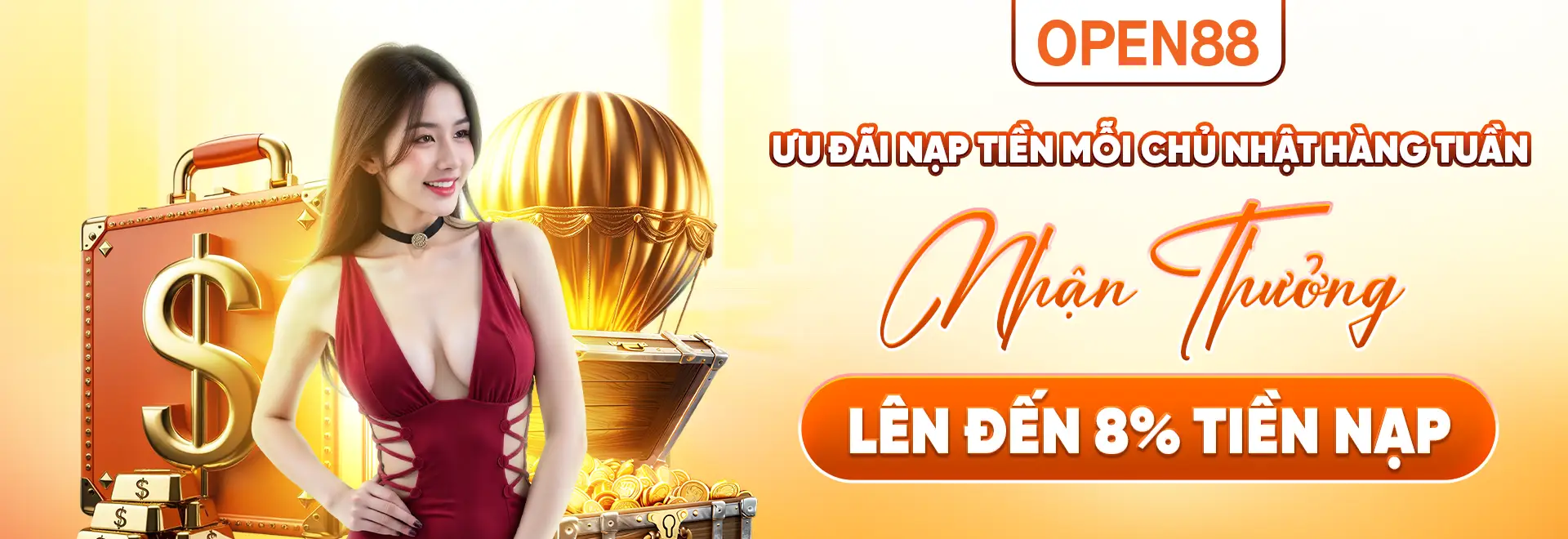 banner open88 khuyến mãi 8%